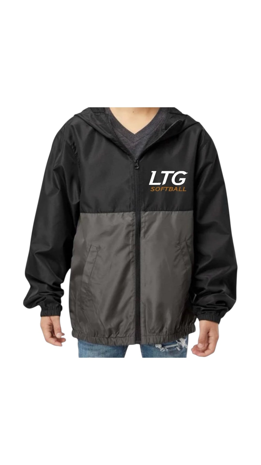YOUTH LTG SOFTBALL (BLACK/GRAPHITE)