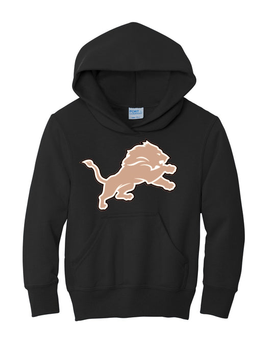 Black and Tan LTG Lion Hoodie