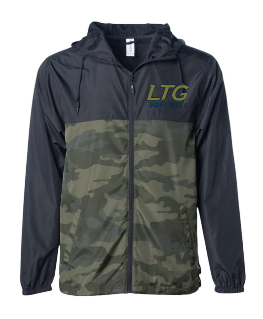 LTG CAMO WINDBREAKER ARMY GREEN